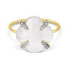 Bague Morganne Bello Victoria Lys Or Jaune Nacre Diamants