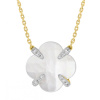 Collier Morganne Bello Victoria Lys Or Jaune Nacre Diamants