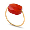 Bague Morganne Bello Or Jaune Cornaline Coussin
