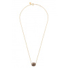 Collier Morganne Bello Or Jaune Quartz Fumé Coussin