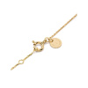 Collier Morganne Bello Or Jaune Quartz Fumé Coussin