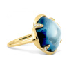 Bague Morganne Bello Songe Or Jaune Topaze Blue London Diamants