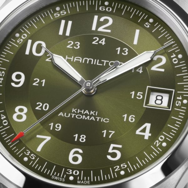 Montre Hamilton Khaki Field Auto 38 mm Cadran Vert