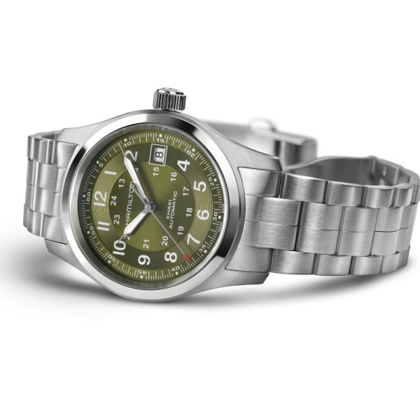 Montre Hamilton Khaki Field Auto 38 mm Cadran Vert