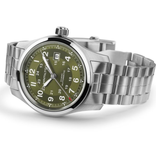 Montre Hamilton Khaki Field Auto 42 mm Cadran Vert