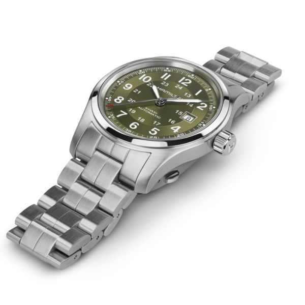 Montre Hamilton Khaki Field Auto 42 mm Cadran Vert