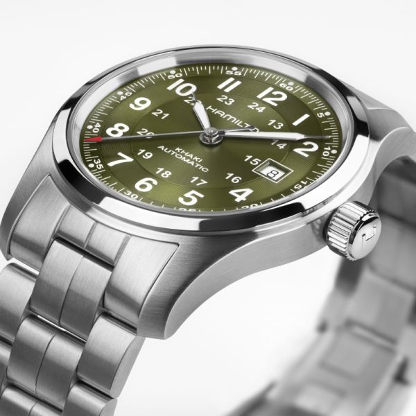 Montre Hamilton Khaki Field Auto 42 mm Cadran Vert