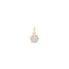 Pendentif Ginette NY Diamond Lotus Charm Or Rose