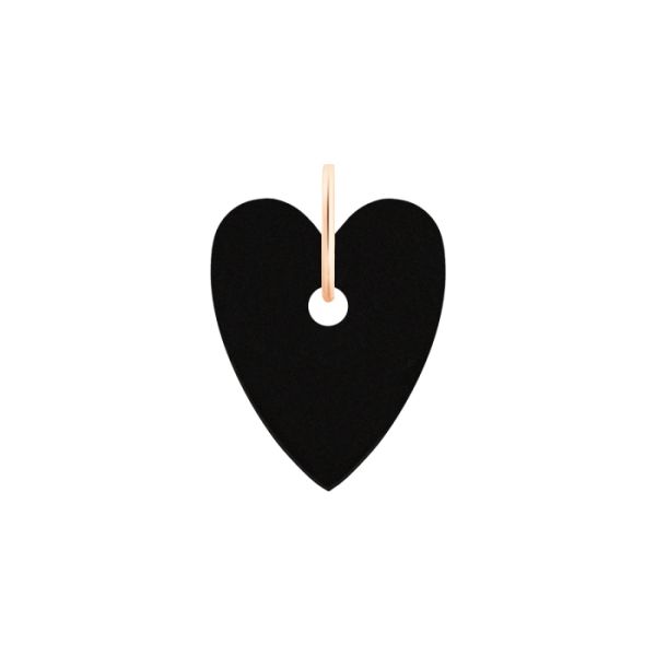 Pendentif Ginette NY Angele Onyx Charm Or Rose