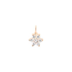 Pendentif Ginette NY Diamond Star Charm Or Rose