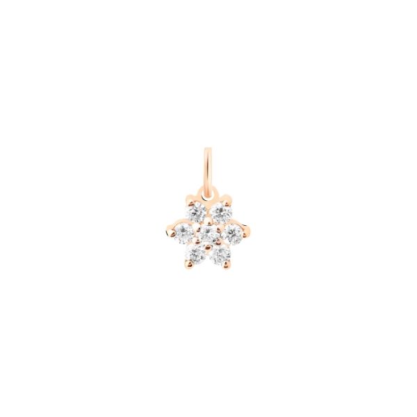 Pendentif Ginette NY Diamond Star Charm Or Rose