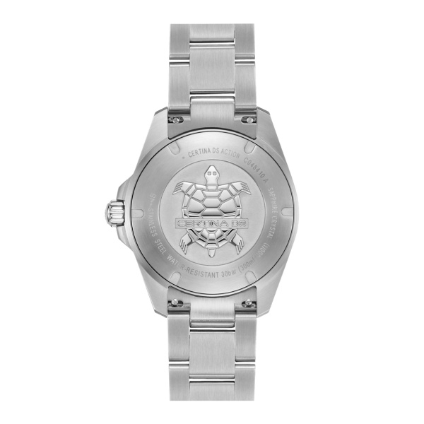 Montre Certina DS Action 40mm  Cadran VertBracelet Acier inoxydable 316L,Aluminium,Super-LumiNova