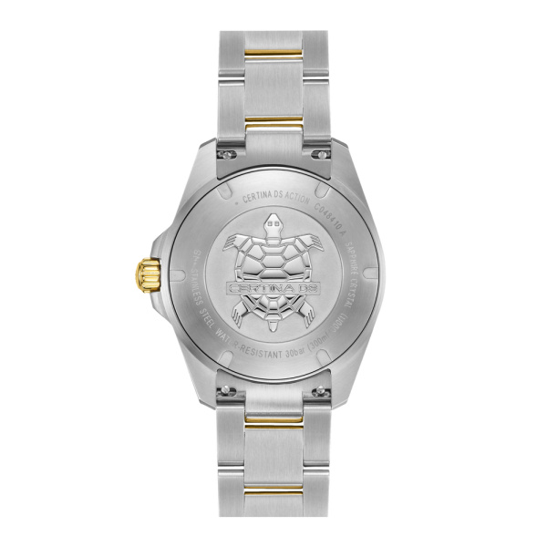 Montre Certina DS Action 40mm  Cadran BleuBracelet Acier inoxydable 316L,Aluminium,Super-LumiNova