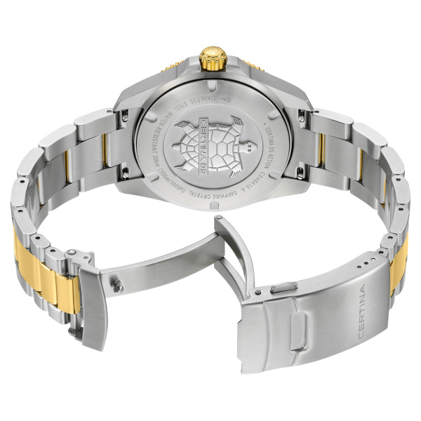 Montre Certina DS Action 40mm  Cadran BleuBracelet Acier inoxydable 316L,Aluminium,Super-LumiNova