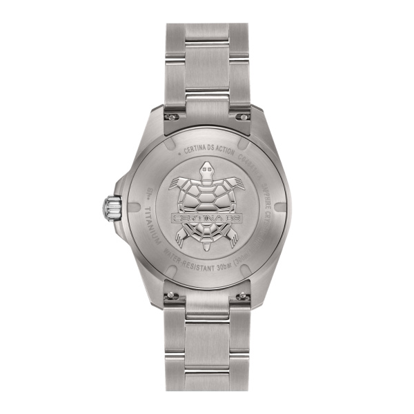 Montre Certina DS Action 40mm  Cadran Bleu clairBracelet Titane,Aluminium,Super-LumiNova