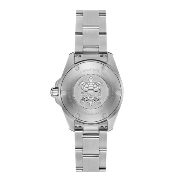 Montre Certina DS Action 34.5mm  Cadran NacreBracelet Acier inoxydable 316L,Aluminium,Super-LumiNova