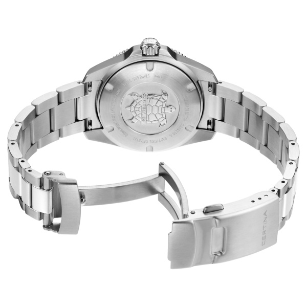 Montre Certina DS Action 34.5mm  Cadran NacreBracelet Acier inoxydable 316L,Aluminium,Super-LumiNova