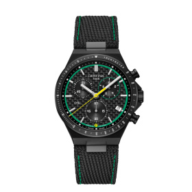 Montre Certina DS-7 Chronograph Padel Edition by Marta Ortega  Cadran Carbone noirBracelet Revêtement PVD,Acier inoxydable 316L