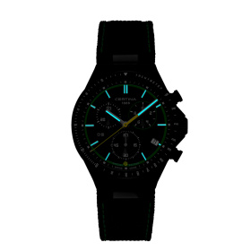 Montre Certina DS-7 Chronograph Padel Edition by Marta Ortega  Cadran Carbone noirBracelet Revêtement PVD,Acier inoxydable 316L