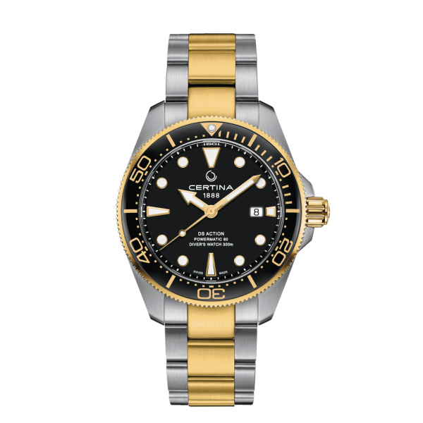 Montre Certina DS Action Diver 43mm Powermatic 80 Automatique Cadran Noir