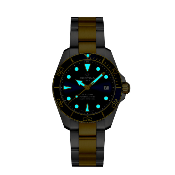 Montre Certina DS Action Diver 38mm Powermatic 80 Sea Turtle Conservancy Special Edition Automatique Cadran Bleu
