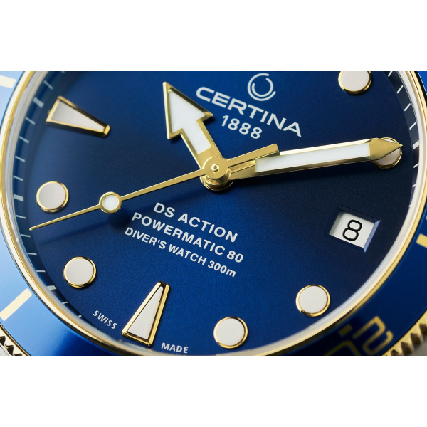 Montre Certina DS Action Diver 38mm Powermatic 80 Sea Turtle Conservancy Special Edition Automatique Cadran Bleu