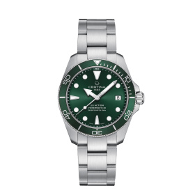 Montre Certina DS Action Diver 38mm Powermatic 80 Automatique Cadran Vert