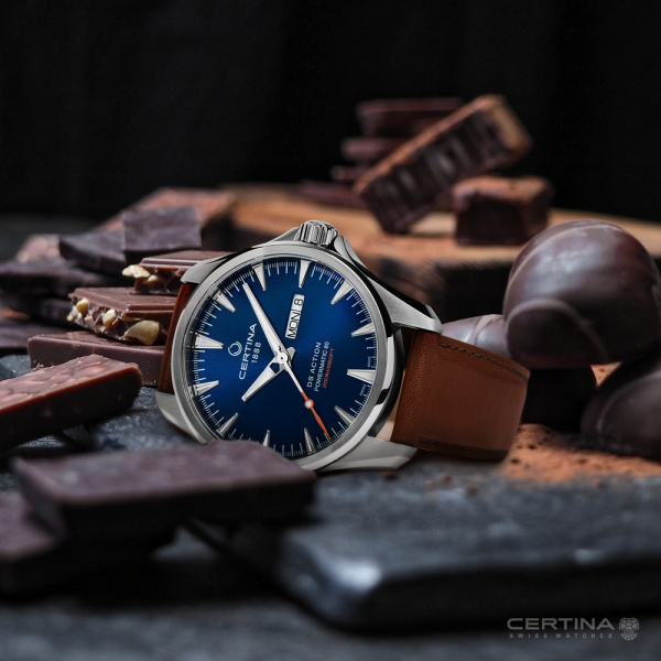 Montre Certina DS Action Day Date Powermatic 80 Automatique Cadran Bleu