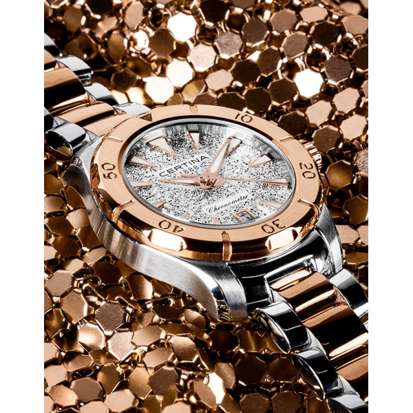 Montre Certina DS Action Lady 29mm Quartz Cadran Argent