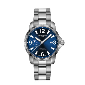 Montre Certina DS Podium GMT Quartz Cadran Bleu