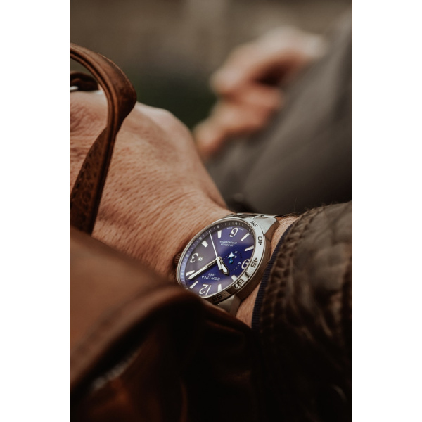Montre Certina DS Podium GMT Quartz Cadran Bleu