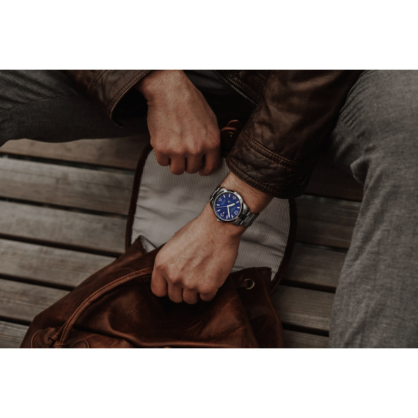 Montre Certina DS Podium GMT Quartz Cadran Bleu