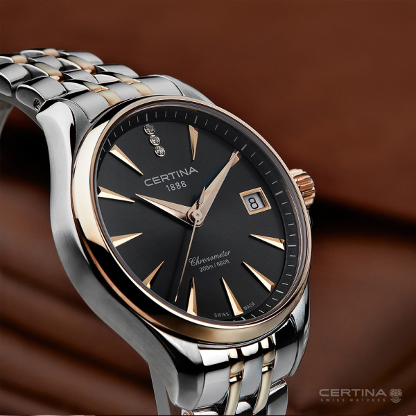 Montre Certina DS Action Lady Diamonds Quartz Cadran Gris