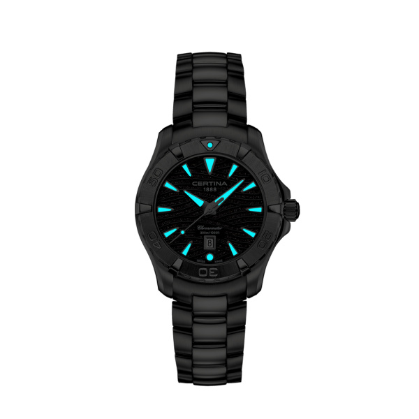 Montre Certina DS Action Lady 34mm Quartz Cadran Noir