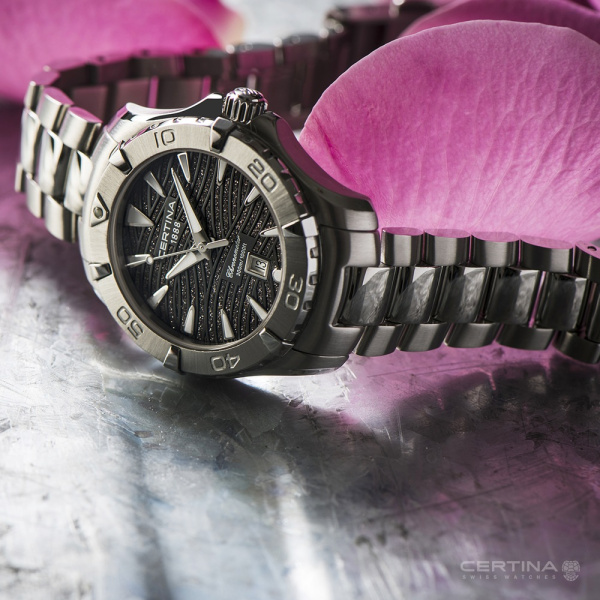 Montre Certina DS Action Lady 34mm Quartz Cadran Noir