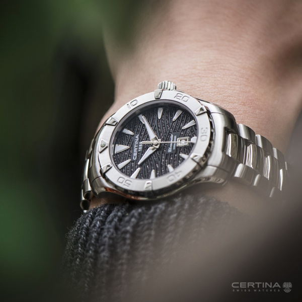 Montre Certina DS Action Lady 34mm Quartz Cadran Noir