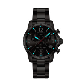 Montre Certina DS Podium Chronograph 1/10 sec Quartz Cadran Gris