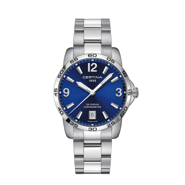 Montre Certina DS Podium 40mm Quartz Cadran Bleu