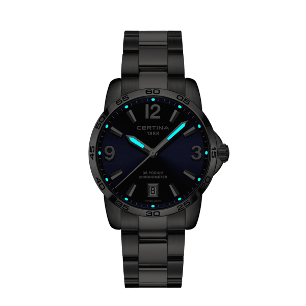 Montre Certina DS Podium 40mm Quartz Cadran Bleu