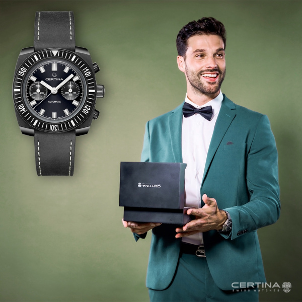 Montre Certina DS Chronograph Automatic 1968 Automatique Cadran Bleu