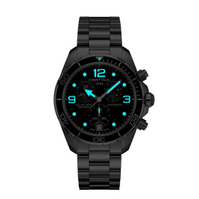 Montre Certina DS Action Chronograph Quartz Cadran Noir