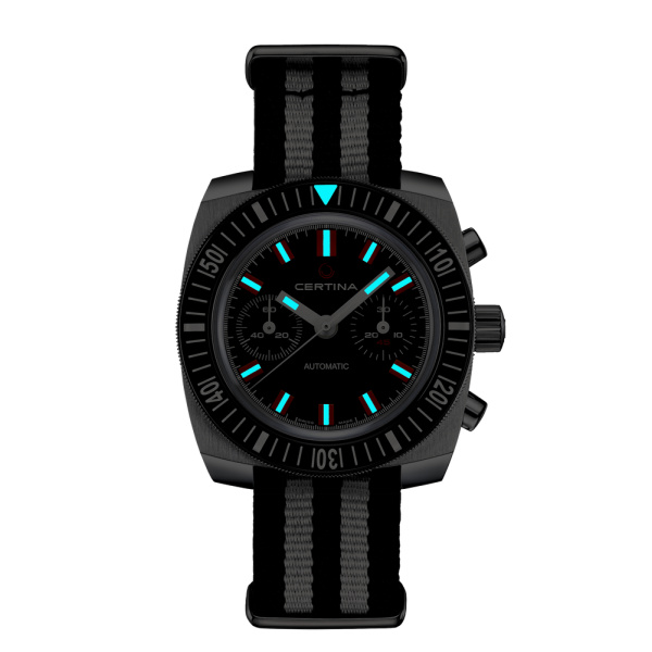 Montre Certina DS Chronograph Automatic 1968 Automatique Cadran Noir