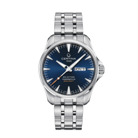 Montre Certina DS Action Day Date Powermatic 80 Automatique Cadran Bleu