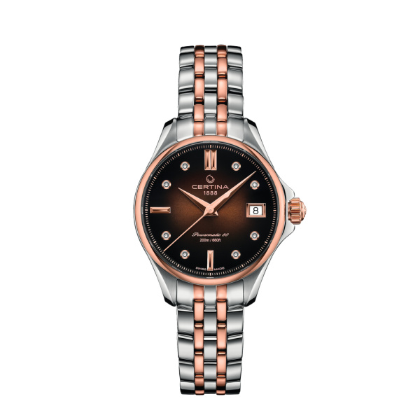 Montre Certina DS Action Lady Powermatic 80 Automatique Cadran Marron / Brun