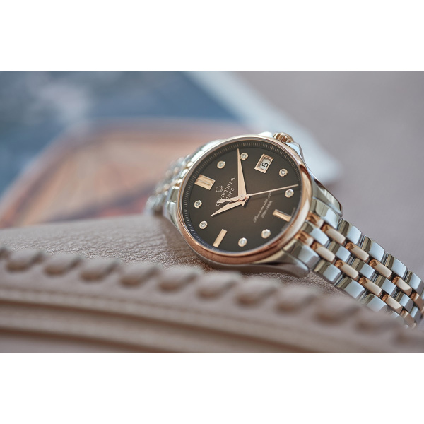 Montre Certina DS Action Lady Powermatic 80 Automatique Cadran Marron / Brun