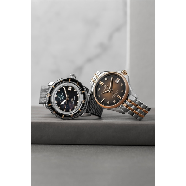 Montre Certina DS Action Lady Powermatic 80 Automatique Cadran Marron / Brun
