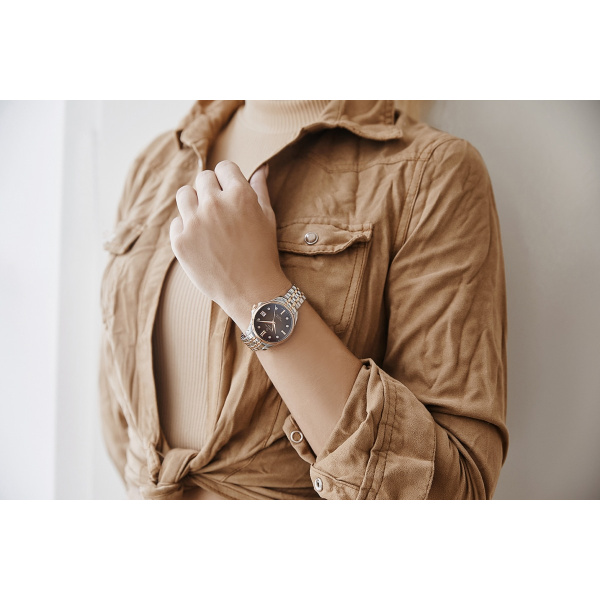 Montre Certina DS Action Lady Powermatic 80 Automatique Cadran Marron / Brun