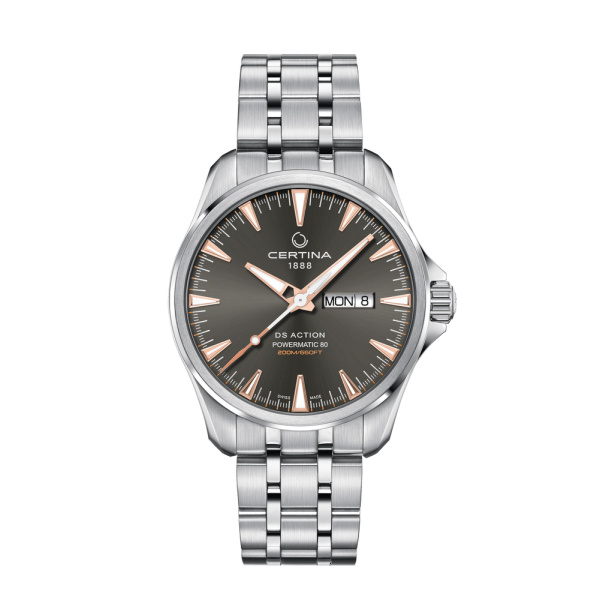Montre Certina DS Action Day Date Powermatic 80 Automatique Cadran Gris