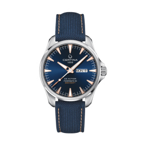 Montre Certina DS Action Day Date Powermatic 80 Automatique Cadran Bleu