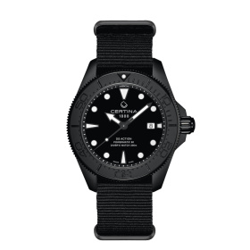 Montre Certina DS Action Diver 43mm Powermatic 80 Automatique Cadran Noir